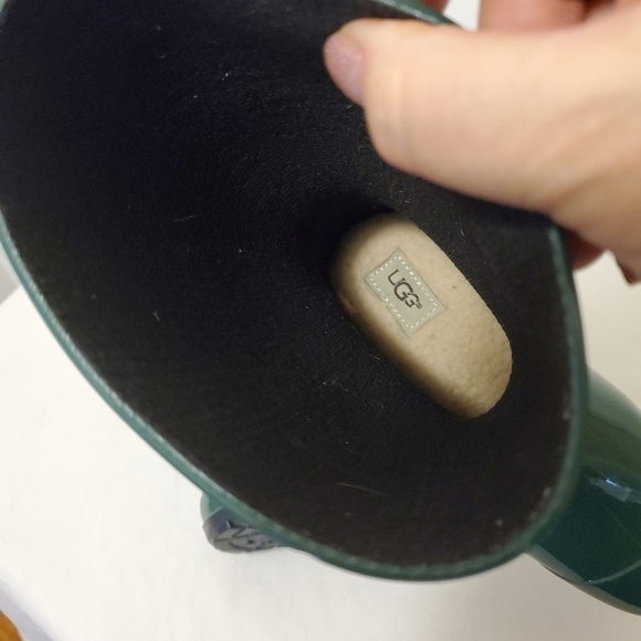 UGG Hunter Green Rainboots Size 6 - Picture 9 of 11